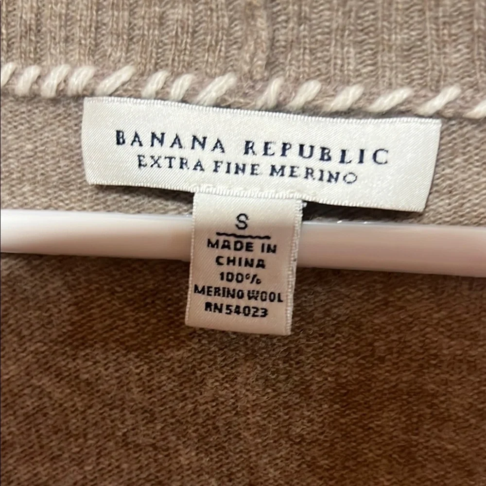Banana Republic Gray Cardigan Sweater Shawl Collar Knit - Picture 2 of 3